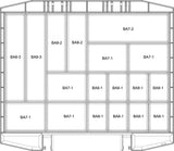 RAACO Sortimentskoffer boxxser 241x225x55 mm mit 9 Fächern und Profilraster