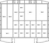 RAACO Sortimentskoffer boxxser 241x225x55 mm mit 9 Fächern und Profilraster