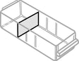 raaco Trennwände 52 x 35 mm für Schubladentyp D – 60 Stück transparent