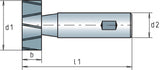 MAYKESTAG Schlitzfräser DIN 850 D Typ N HSS-Co Ø 4,5 mm Z6 für Stahl & NE-Metalle