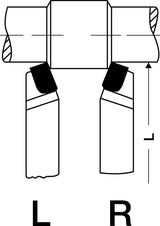 WILKE Drehmeißel DIN 4971 ISO1 10x10 mm Hartmetall P25/P30 rechts – 5 Stück