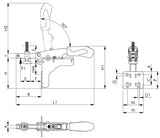 AMF Waagrechtspanner Nr. 6871 Gr.20 Winkelfuß – Schnellspanner mit Ausgleichsfunktion