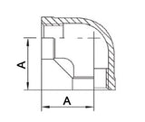 SPRINGER Gewindefitting 90° IG NPS 1/2 Zoll V4A Edelstahl 10er-Pack