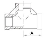 SPRINGER Gewindefitting T-Stück 90° IG NPS 1/2 Zoll V4A Edelstahl 10 Stk.