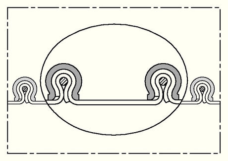 NORRES Absaug- und Gebläseschlauch CP PTFE-INOX 475 FOOD, 50-51 mm, 6 m, FDA-konform