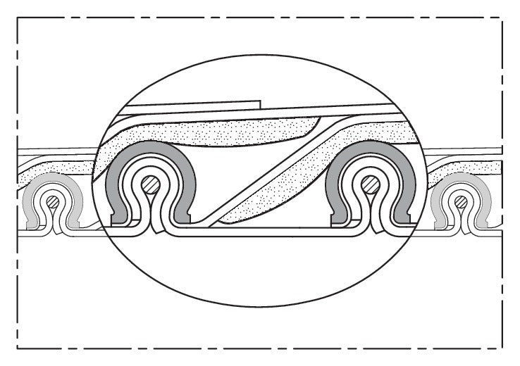 NORRES Absaug- und Gebläseschlauch CP HiTex 486, ID 100-102 mm, AD 118 mm, 6 m Rolle, bis 650 °C