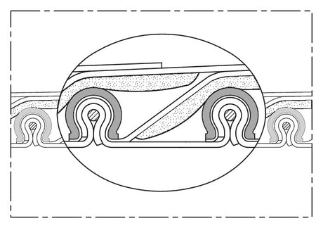 NORRES Absaug- und Gebläseschlauch CP HiTex 486, ID 100-102 mm, AD 118 mm, 6 m Rolle, bis 650 °C