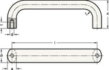 Bügelgriff GN 565 von GANTER – Aluminium, 120 mm, kunststoffbeschichtet schwarz