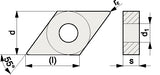 PROMAT Wendeschneidplatte DNKG 150604-AL für Aluminiumbearbeitung