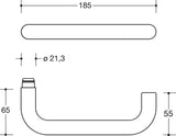 HEWI Zimmergarnitur 111XAH01.230 Edelstahl matt BB Buntbart DIN EN 179