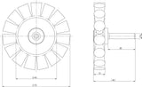 OSBORN Rundbürste Ø75 mm gezopft Stahldraht 0,5 mm Schaft 6 mm für Grobreinigung