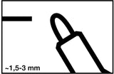 EDDING Whiteboardmarker 250 Schwarz Rundspitze 1,5-3 mm – 10 Stück nachfüllbar