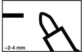 EDDING Lackmarker 750 schwarz, Strichbreite 2-4 mm, Rundspitze, 10er Pack