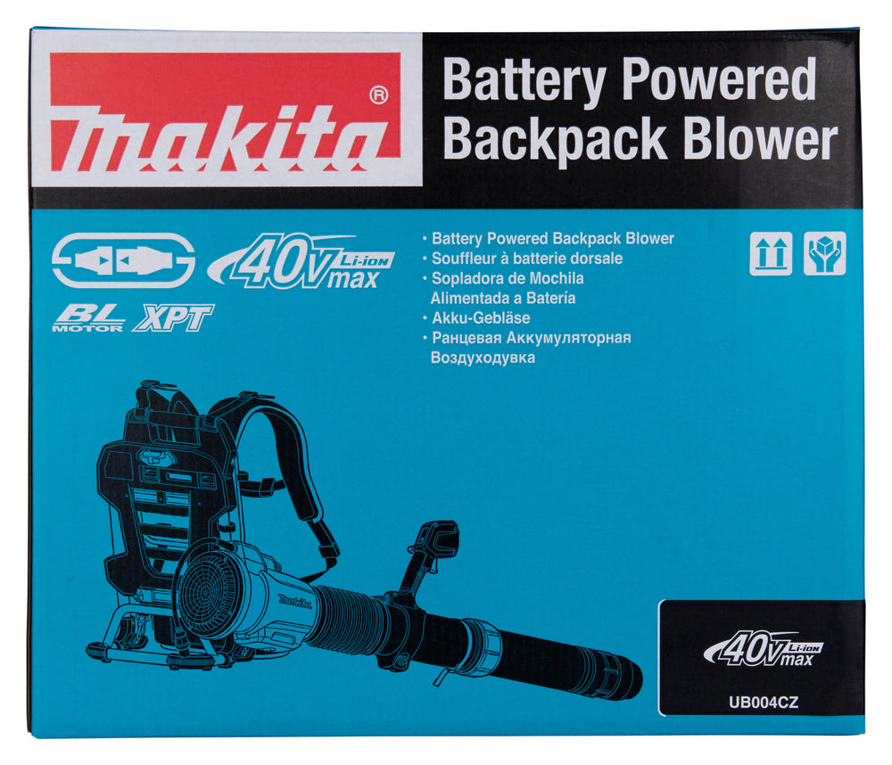 Makita Akku-Rucksackgebläse – ergonomisch einstellbar & mit Boost-Modus - UB004CZ