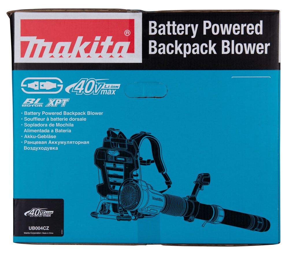 Makita Akku-Rucksackgebläse – ergonomisch einstellbar & mit Boost-Modus - UB004CZ
