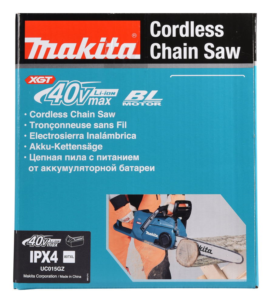 Makita Akku-Kettensäge – Leistung wie 42 cm³ Benziner, 80TXL Schnittgarnitur & XPT-Schutz - UC015GT101