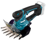 Makita Akku-Gras-/Strauchschere – handlich, rostfreies Scherblatt & 2-in-1-Funktion - UM600DZX