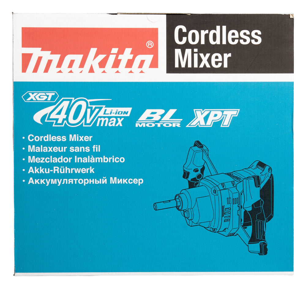 Makita Akku-Rührgerät – 2-Gang mit Soft-Start, D-Griff & Tiefentladeschutz - UT001GZ01