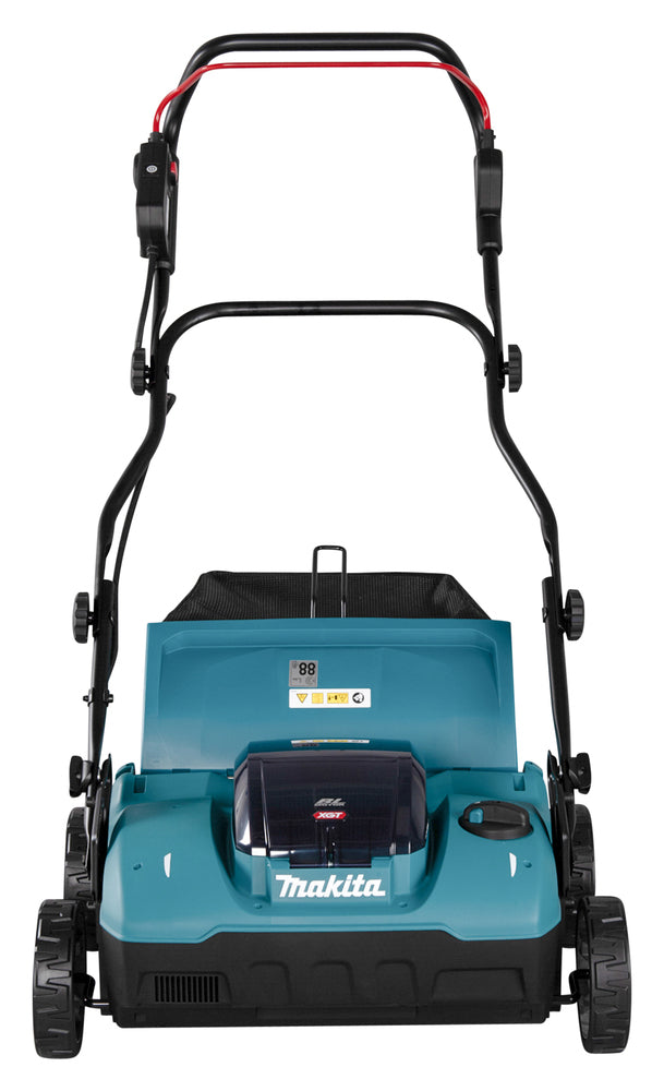 Makita Akku-Vertikutierer – 38 cm Arbeitsbreite, 50L Fangkorb & 2 Akku-Steckplätze - UV001GZ