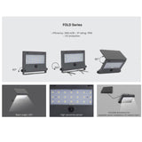 ASLO Solar-Flutlicht 1000 Lumen – 4000K Neutralweiß, IP65, Solarbetrieben, Robustes Design, Mehrere Modi – Modell ASFOLD100040
