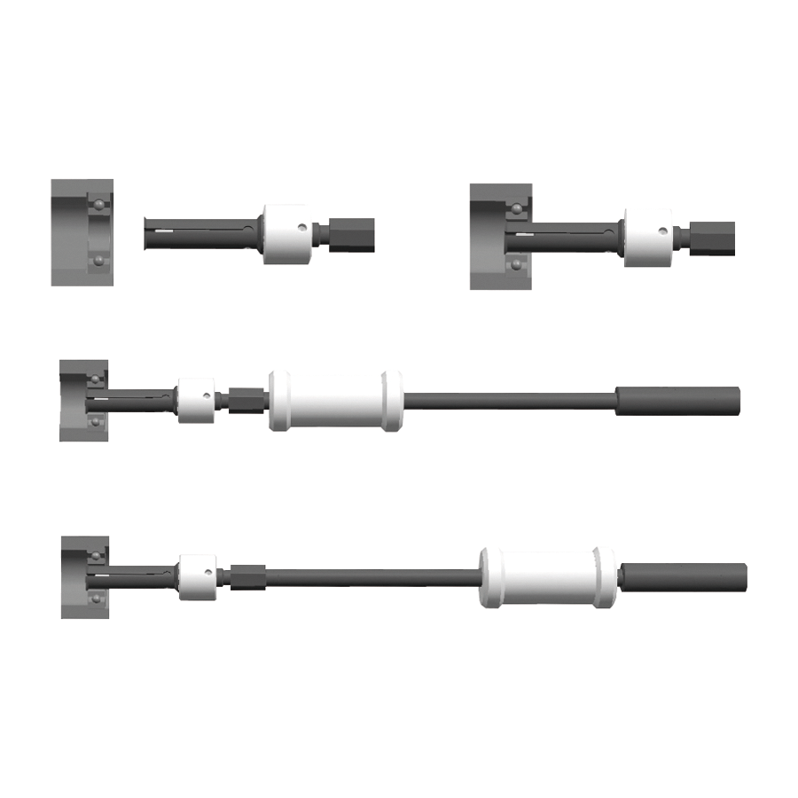 KING TONY Profi-Werkzeuge - Kompletter Spannzangen-Abzieher - 12 mm 9BE4312