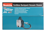 Makita Akku-Rucksackstaubsauger – 2L Behälter, HEPA-Filter & 4-stufige Saugkraft - VC008GZ