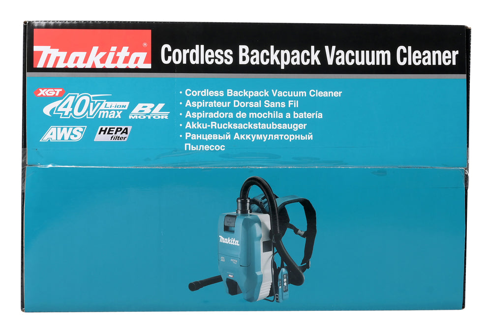 Makita Akku-Rucksackstaubsauger 40V – mit AWS, HEPA-Filter & bürstenlosem Motor - VC009GZ01