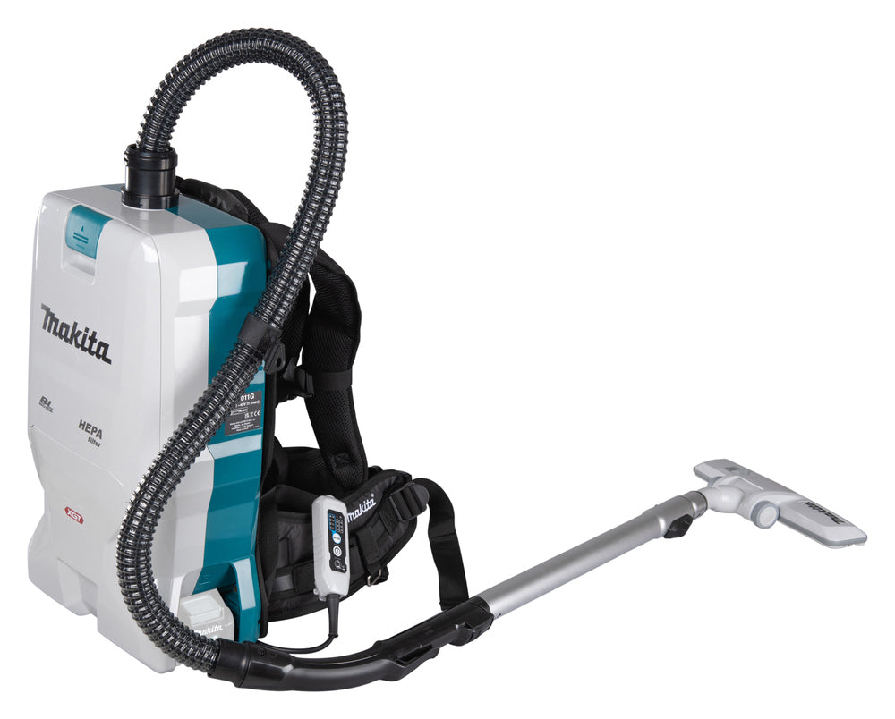 Makita Akku-Rucksackstaubsauger 40V – mit HEPA-Filter, 6L Staubsack & LED-Licht - VC011GZ