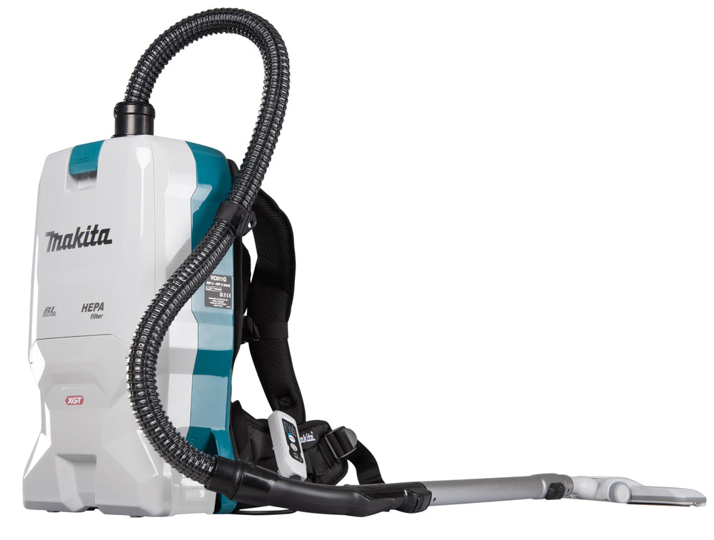 Makita Akku-Rucksackstaubsauger 40V – mit HEPA-Filter, 6L Staubsack & LED-Licht - VC011GZ