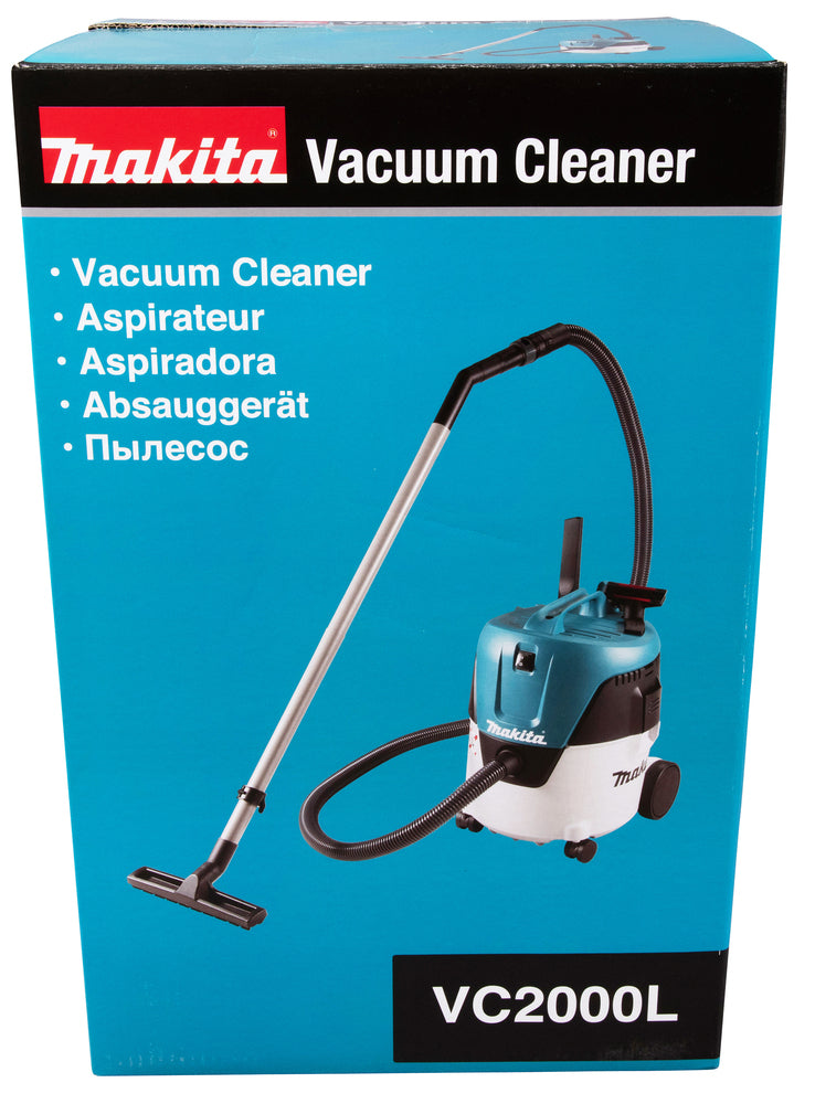 Makita Nass- und Trockensauger Staubklasse L – mit Push-Clean Filterreinigungssystem - VC2000L