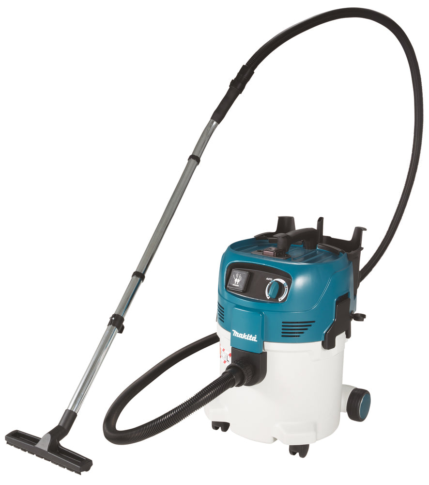 Makita Nass- und Trockensauger Staubklasse L – 30L Kunststofftank & Push-Clean-System - VC3012L