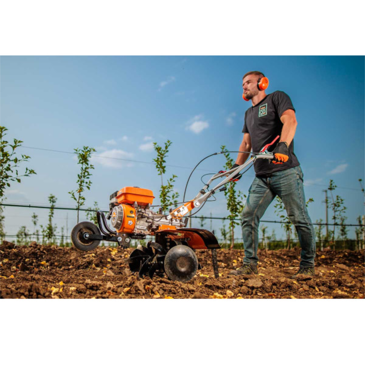 Villager Benzin-Motorhacke - 212 cm³, 85 cm Arbeitsbreite, 6 Messer, 2+1 Gänge, Direktantrieb- VI-086195