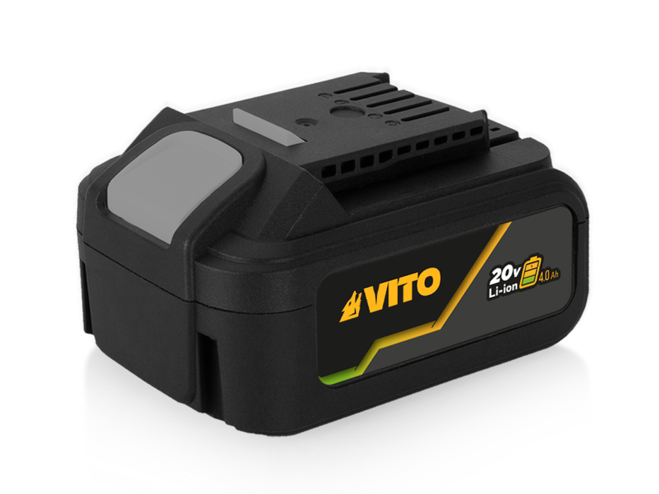 VITO EGO Akku 20V 4Ah - Lithium-Ionen - ein Akku für viele Geräte - passend für alle EGO Geräte 20V und 40V (2x20V) - mit Akkusystem - Pro Power - VIBCBL204