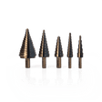 VITO Set mit 5 Hss-Stufenbohrern (6-35, 4-22, 6-18, 4-12, 4-12 mm) VIBEHSS5