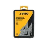 VITO HSS-Bohrer Set aus Stahl - 19 Teile - für Bohrmaschinen - VIBHSS19