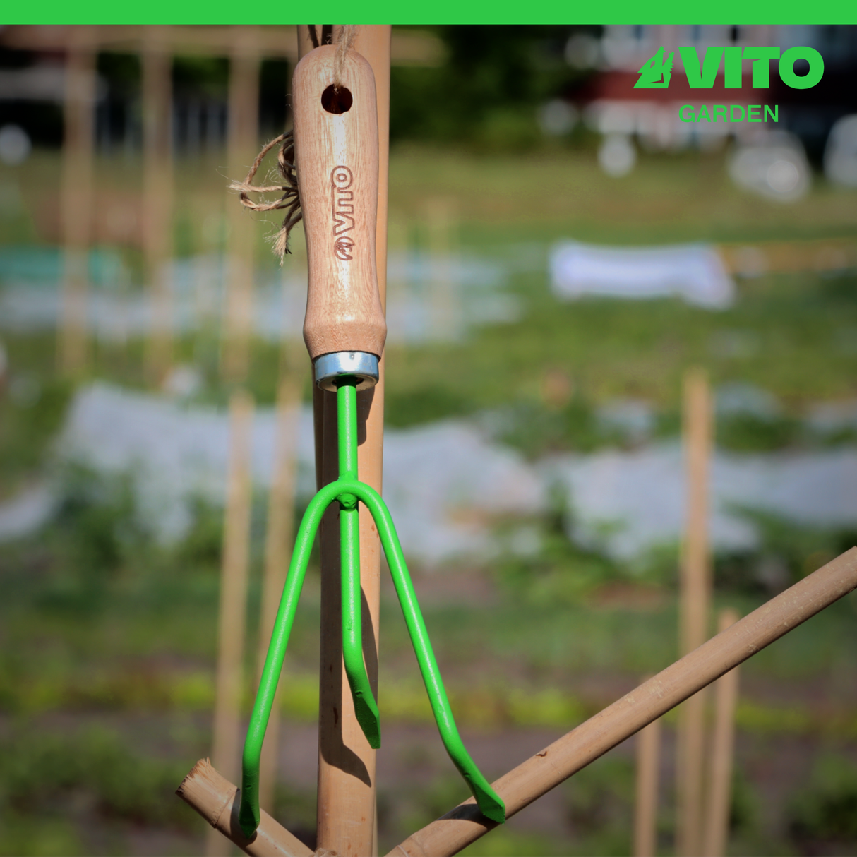 VITO Vintage Handkralle, Blumenkralle, Unkrautkralle - hochwertig aus Stahl