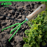 VITO Vintage Handkralle, Blumenkralle, Unkrautkralle - hochwertig aus Stahl