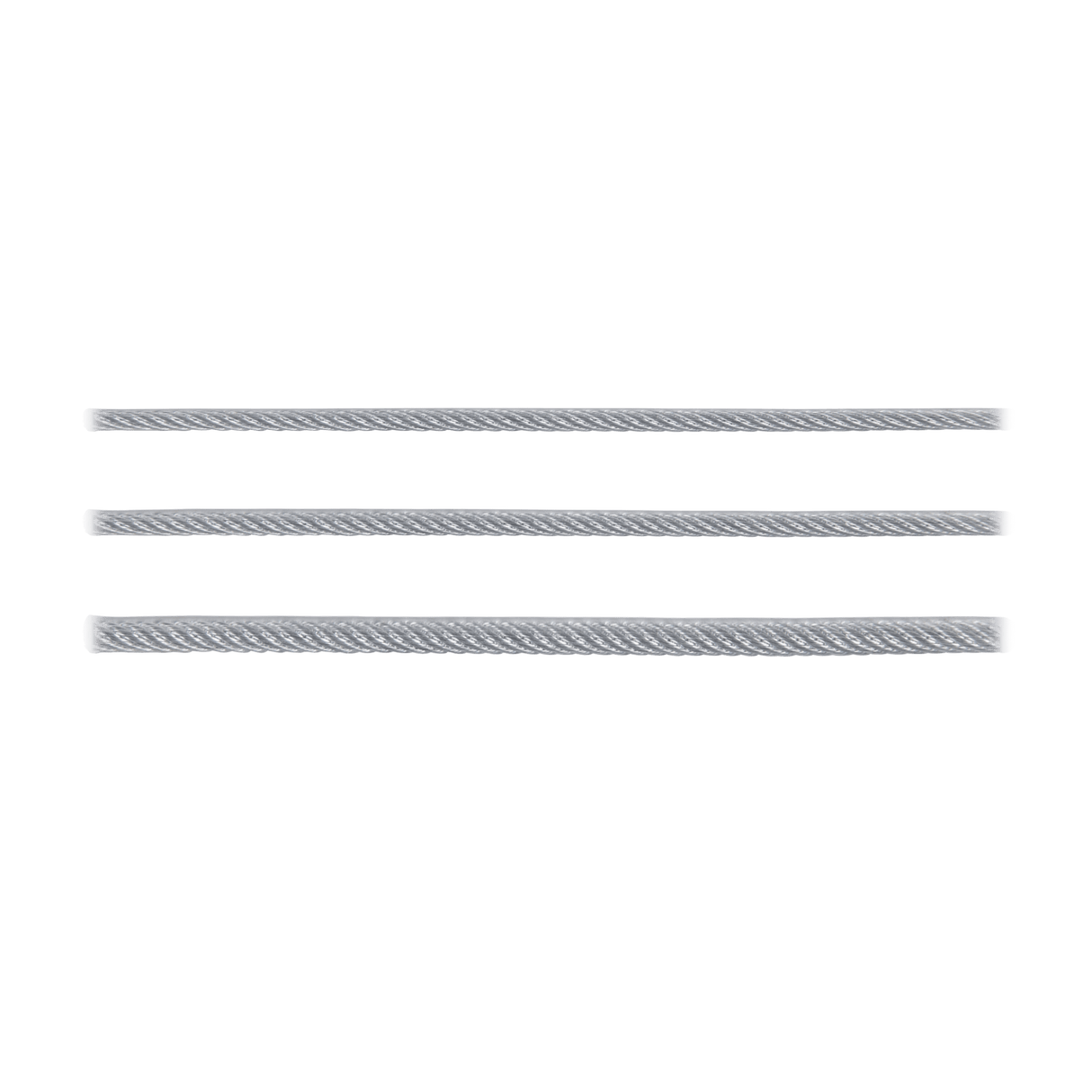 VITO Stahlseil 3mm, 4mm oder 5mm Stahldrahtseil verzinkt PVC ummantelt, transparent - 250m Rolle  - VICAR