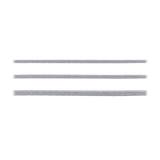 VITO Stahlseil 3mm, 4mm oder 5mm Stahldrahtseil verzinkt PVC ummantelt, transparent - 250m Rolle  - VICAR