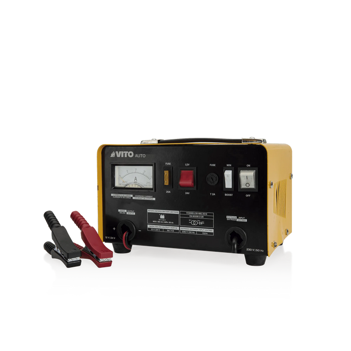VITO Batterieladegerät Ladegerät 12V 24V - Batterie 12A für Auto, Boot, Motorrad