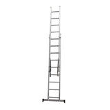 VITO 2-teilige Kombileiter mit je 14 Sprossen EN 131 Schiebeleiter aus Aluminium 2x14 Sprossen - VIEDQ4
