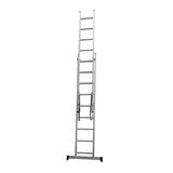 VITO 2-teilige Kombileiter mit je 12 Sprossen EN 131 Schiebeleiter aus Aluminium 2x12 Sprossen - VIEDQ35