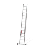 VITO 2-teilige Kombileiter mit je 14 Sprossen EN 131 Schiebeleiter aus Aluminium 2x14 Sprossen - VIEDQ4