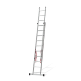 VITO 2-teilige Kombileiter mit je 12 Sprossen EN 131 Schiebeleiter aus Aluminium 2x12 Sprossen - VIEDQ35