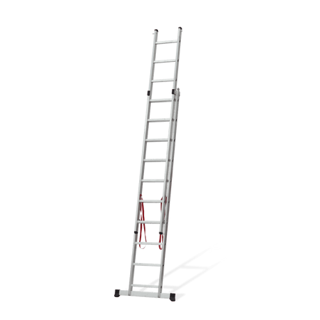 VITO 2-teilige Kombileiter mit je 21 Sprossen EN 131 Schiebeleiter aus Aluminium 2x21 Sprossen - VIEDQ6