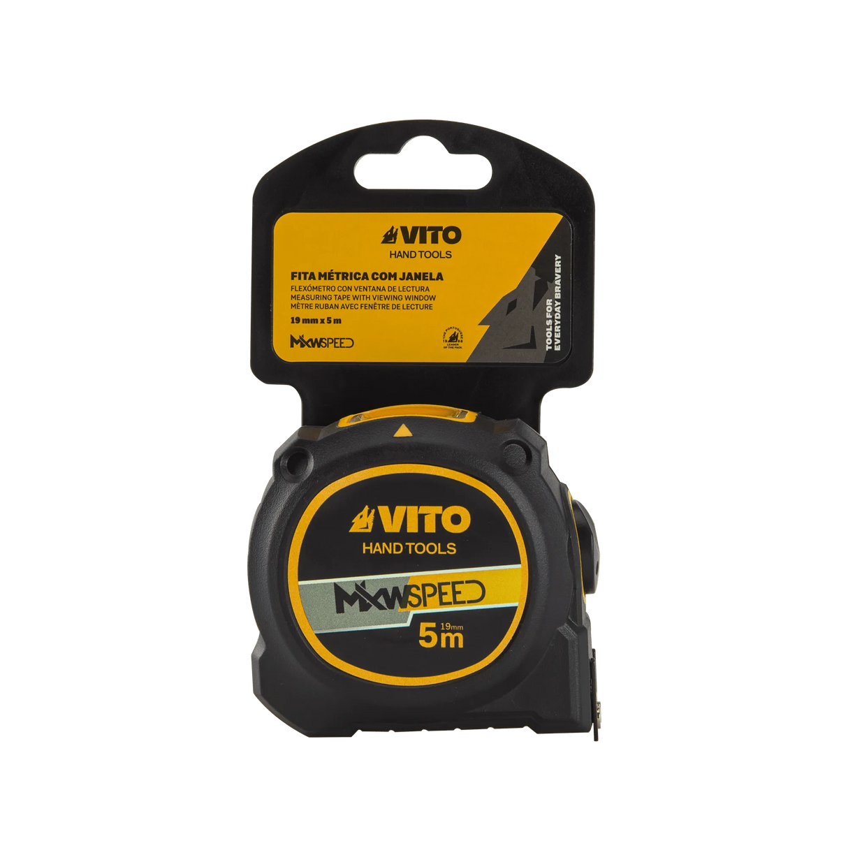 VITO 5m Massband mit Sichtfenster 19mm - VIFMJ5