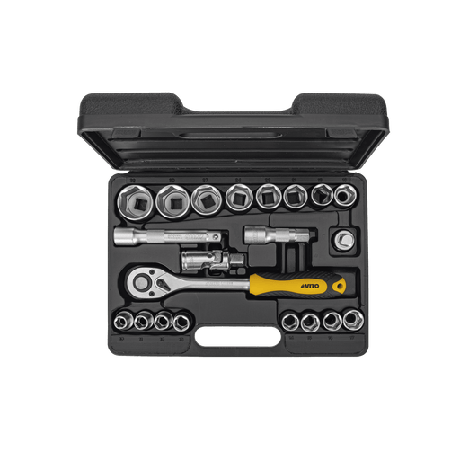 VITO Steckschlüsselsatz mit gemischtem Antrieb - 21 Teile VIJR21