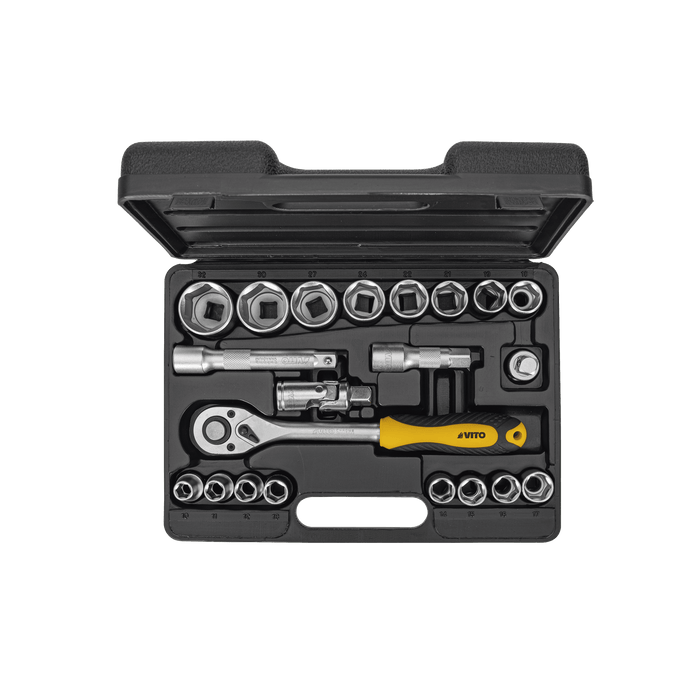 VITO Steckschlüsselsatz mit gemischtem Antrieb - 21 Teile VIJR21