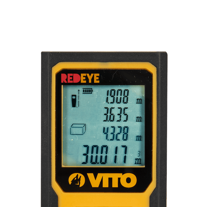 VITO Laser-Distanz-, Flächen- & Volumenmessgerät - Digitalmessgerät mit Signalton