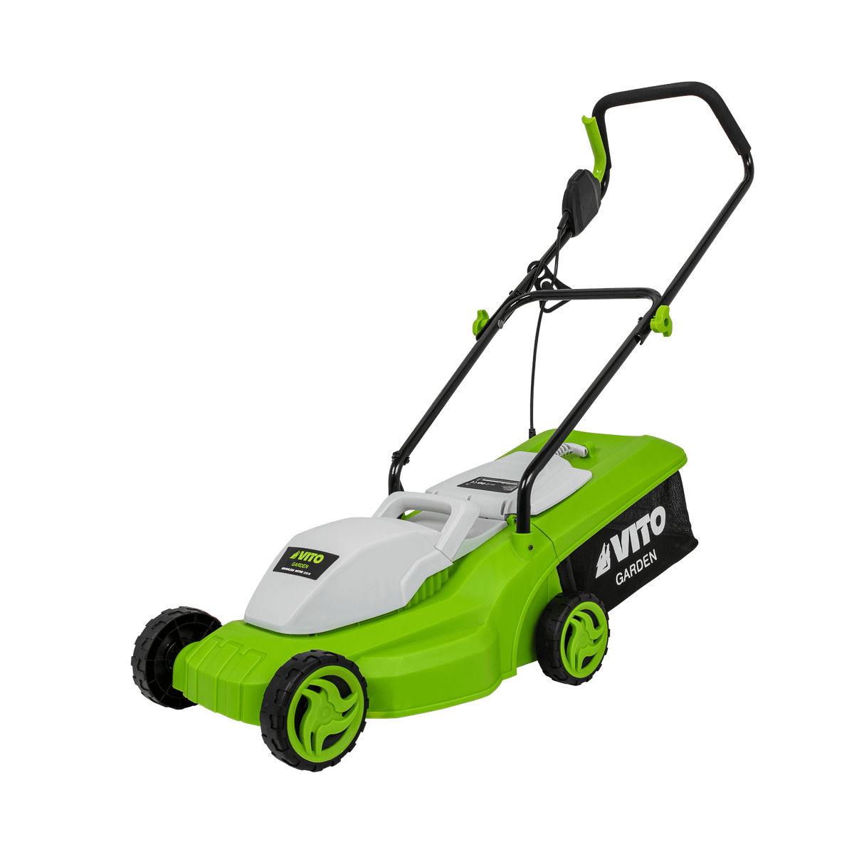 VITO Elektro Rasenmäher 1200W, bis 300m², Schnitt 32cm, 3 Schnitthöhen